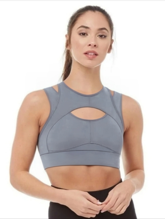 Adidas by Stella McCartney Tops - Adidas x Stella McCartney Grey Double Strap Sports Bra S